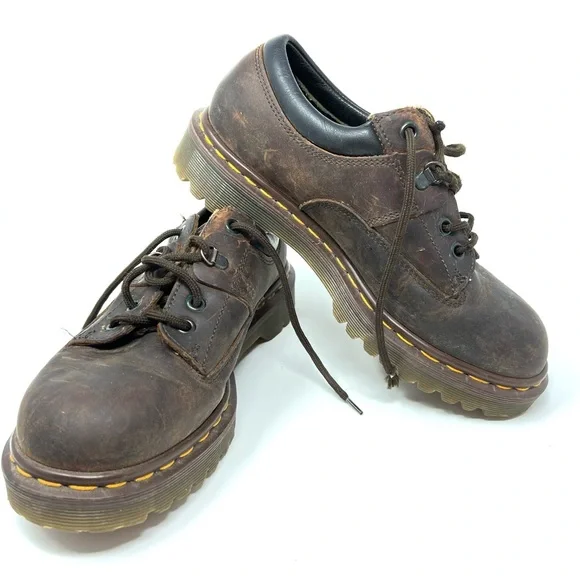 Martens Shoes Vintage Dr Doc Martens 7733 Brown Safety